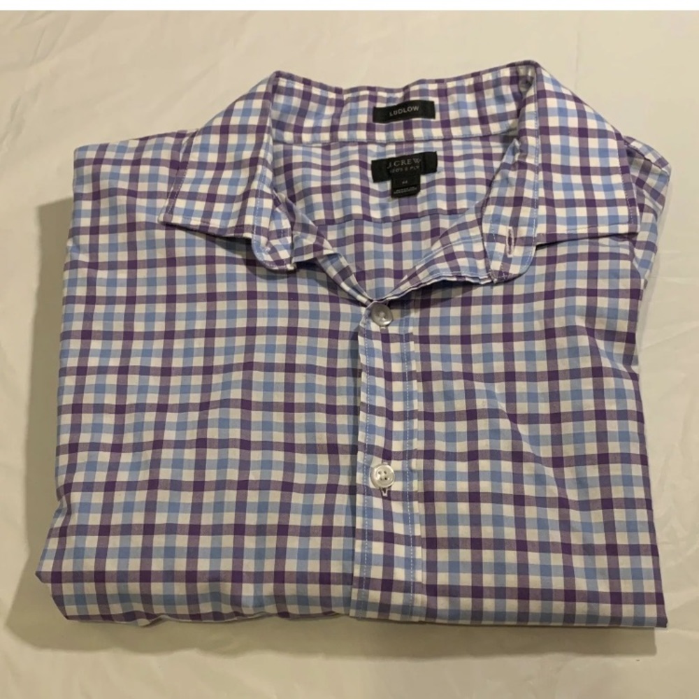 J Cree Ludlow 120’s 2ply Long sleeve shirt size M
